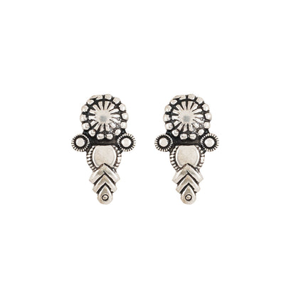 Sitam Silver Oxidised Necklace Set