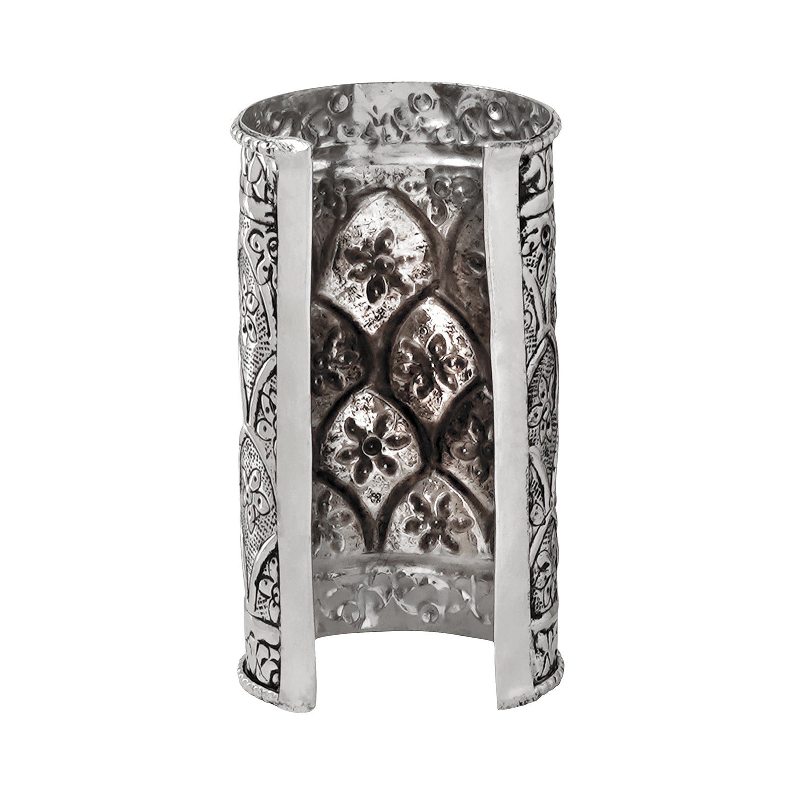Teejh Harshali Silver Oxidised Cuff Bracelet