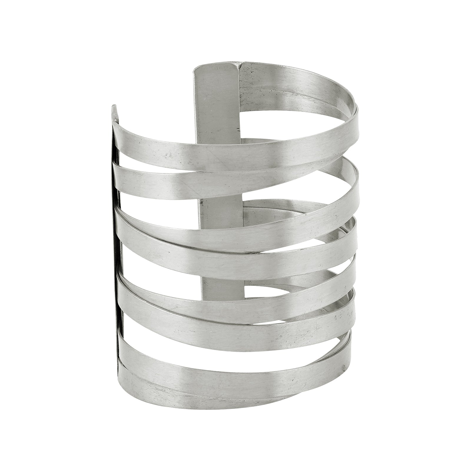 Teejh Jayanti Silver Oxidised Cuff Bracelet
