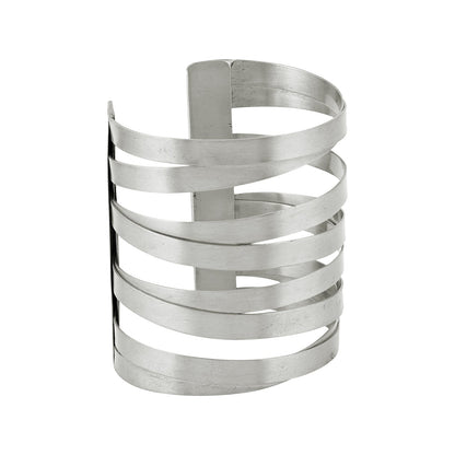 Teejh Jayanti Silver Oxidised Cuff Bracelet