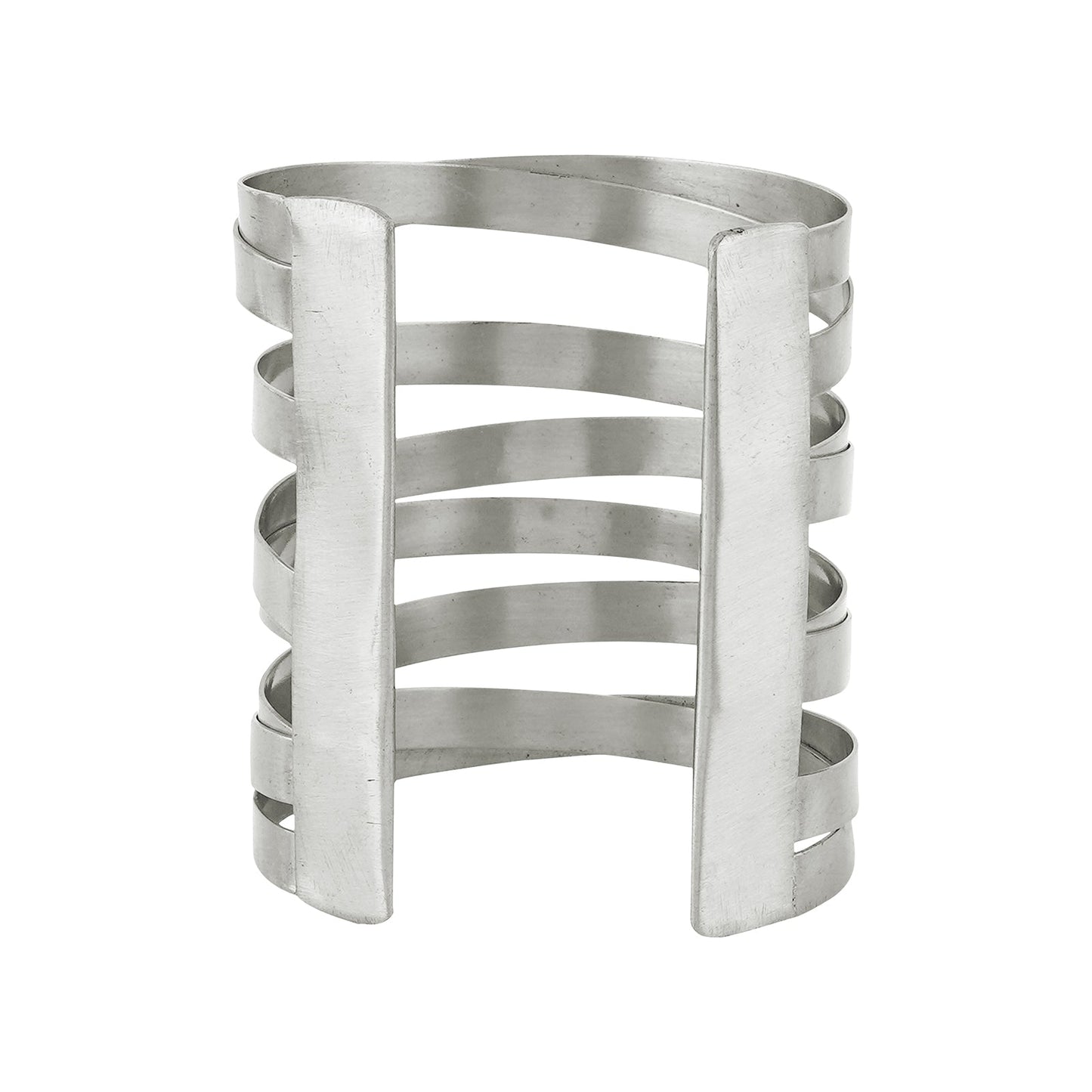 Teejh Jayanti Silver Oxidised Cuff Bracelet