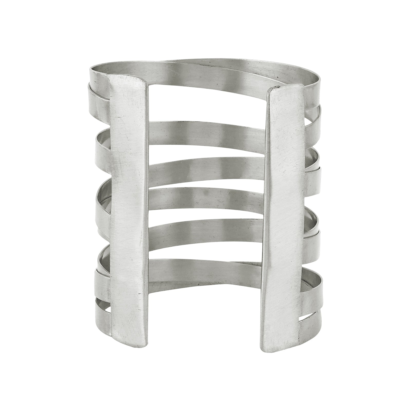 Teejh Jayanti Silver Oxidised Cuff Bracelet