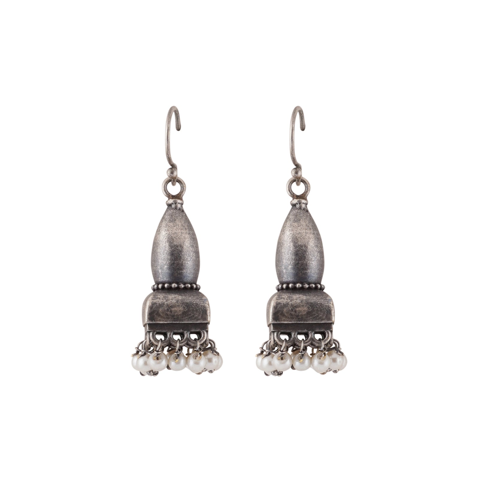 Teejh Prithika Silver Oxidised Earrings