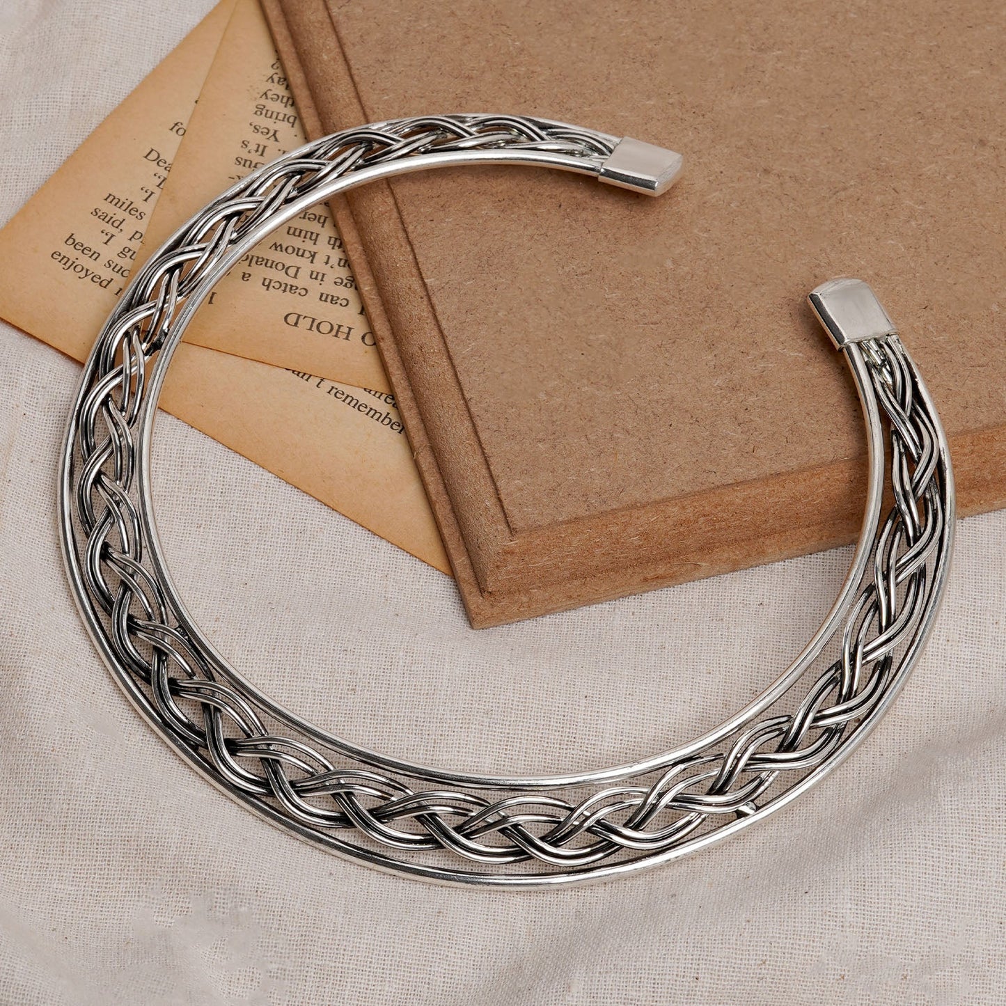 Teejh Veeradevi Silver Oxidised Necklace