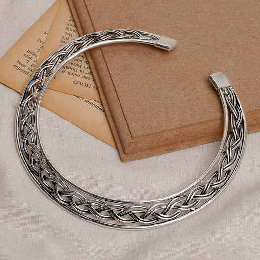 Teejh Veeradevi Silver Oxidised Necklace