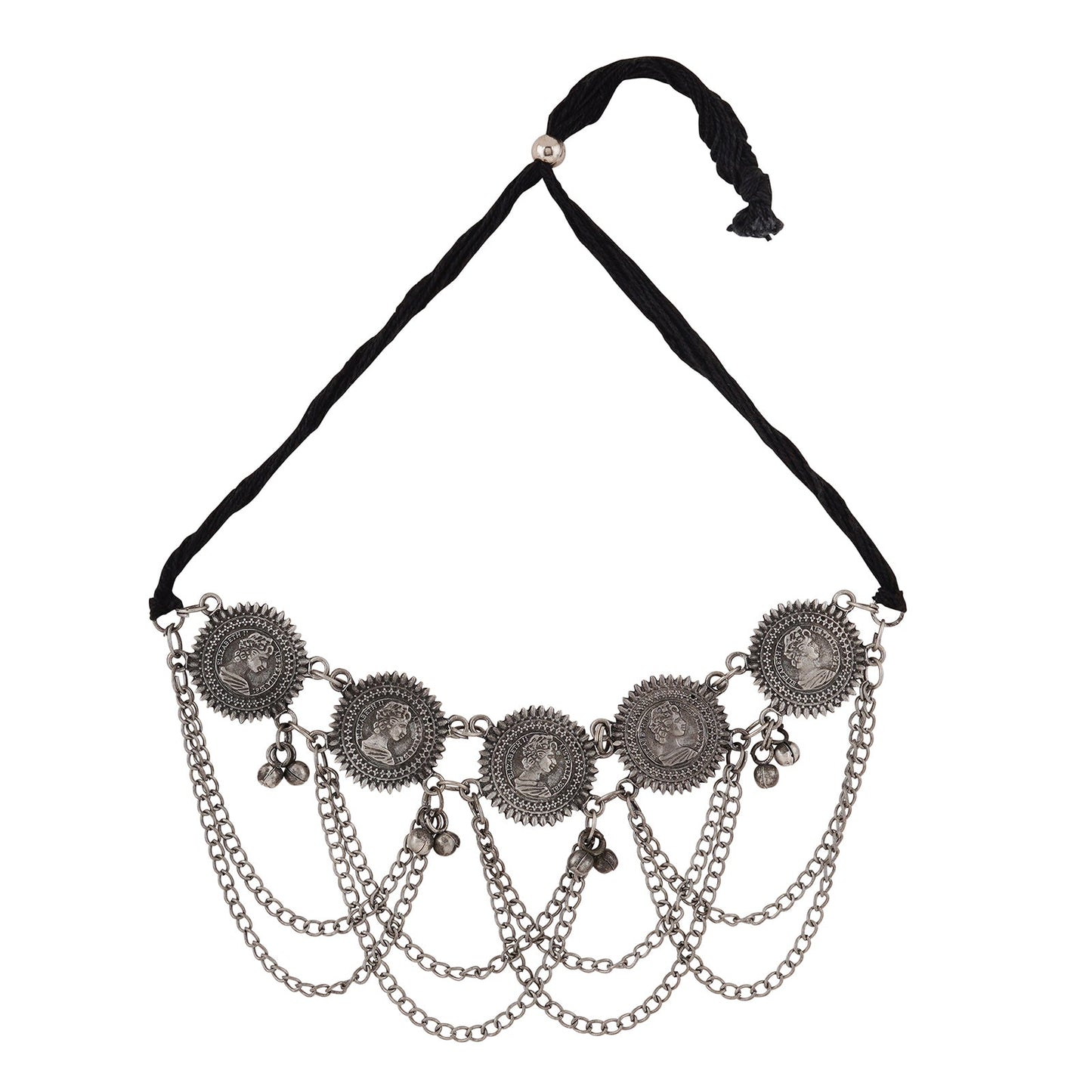 Teejh Kamalini Oxidised Necklace