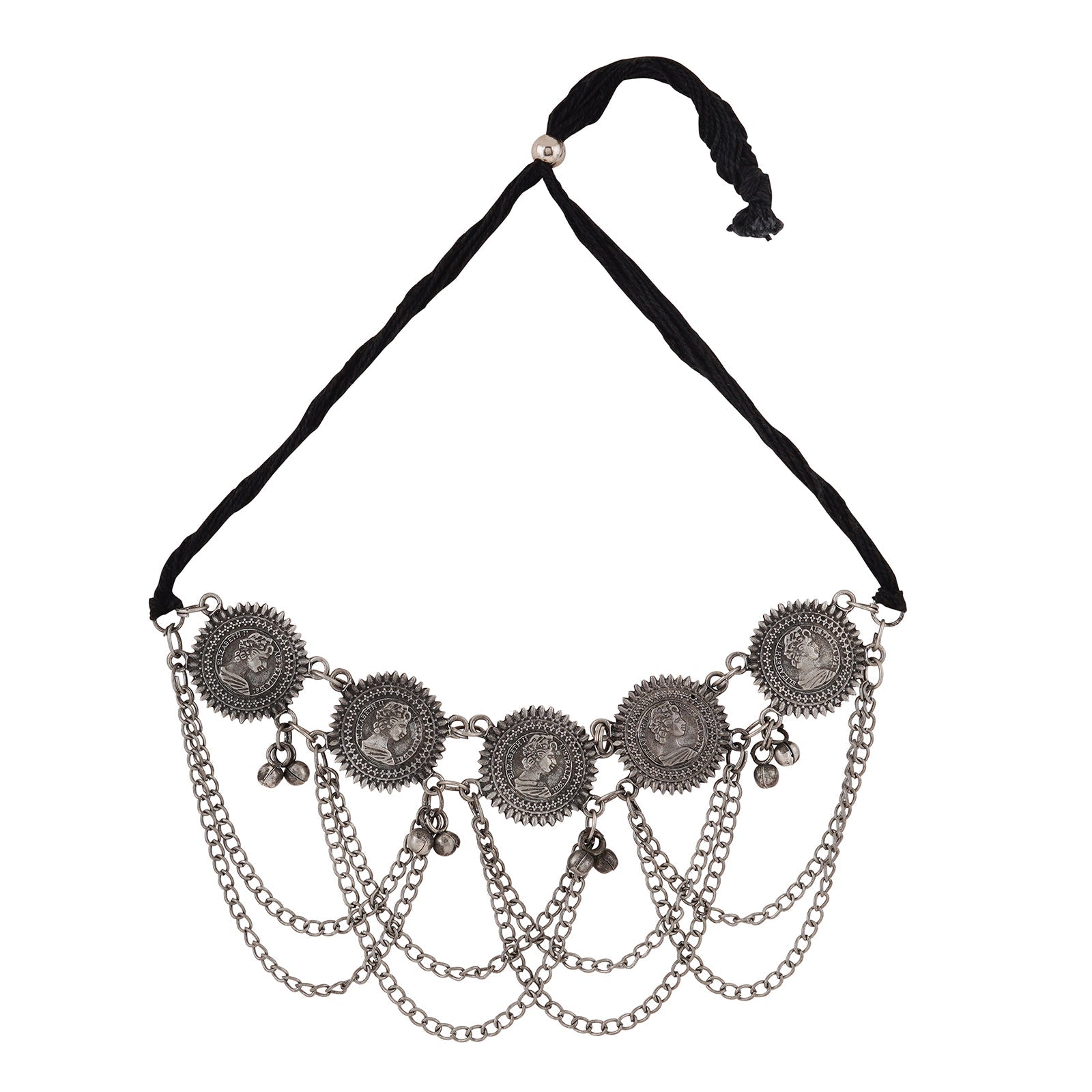 Teejh Kamalini Oxidised Necklace