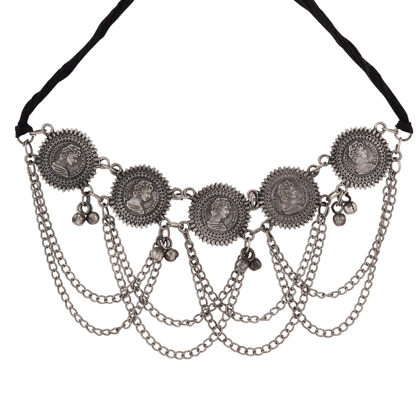 Teejh Kamalini Oxidised Necklace