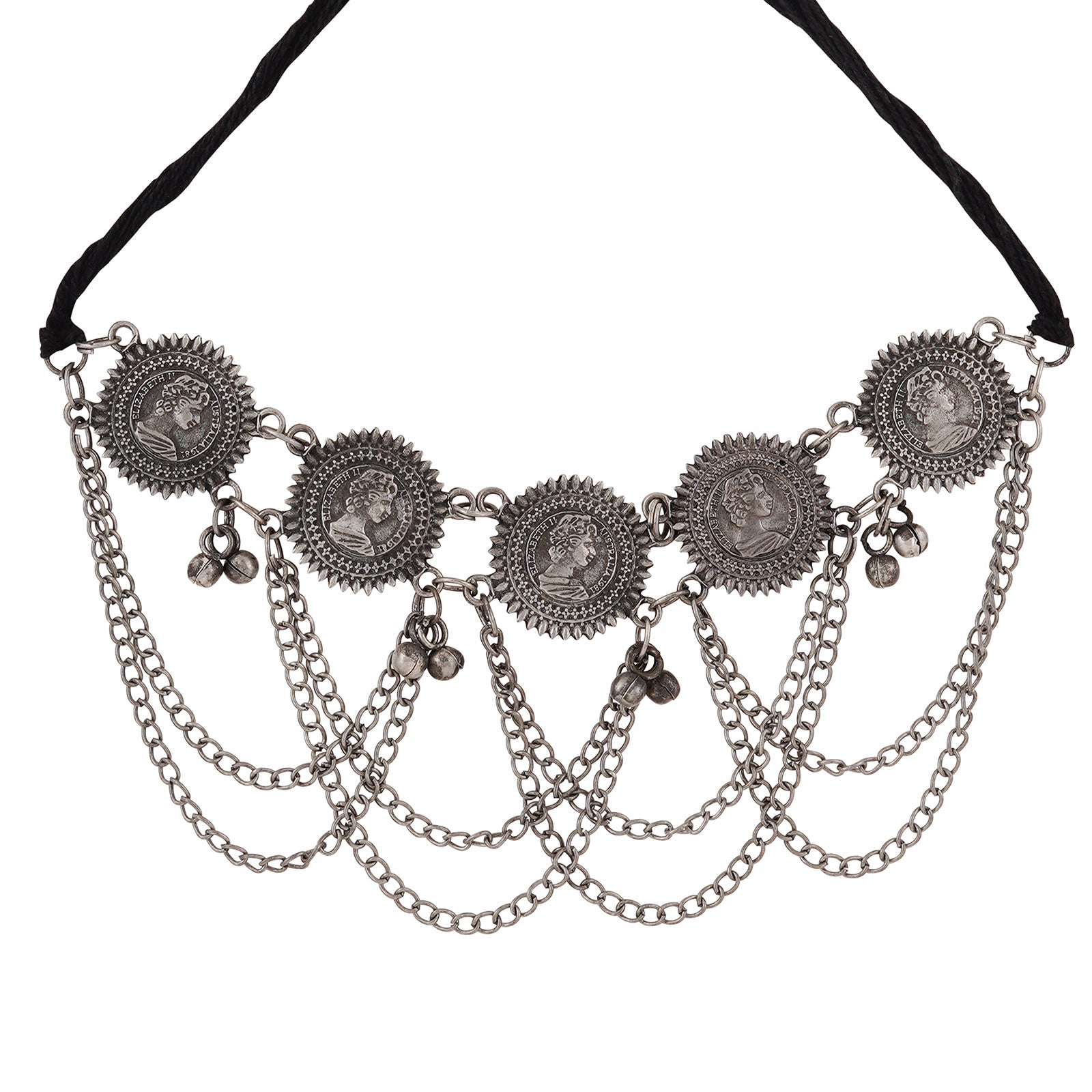 Teejh Kamalini Oxidised Necklace