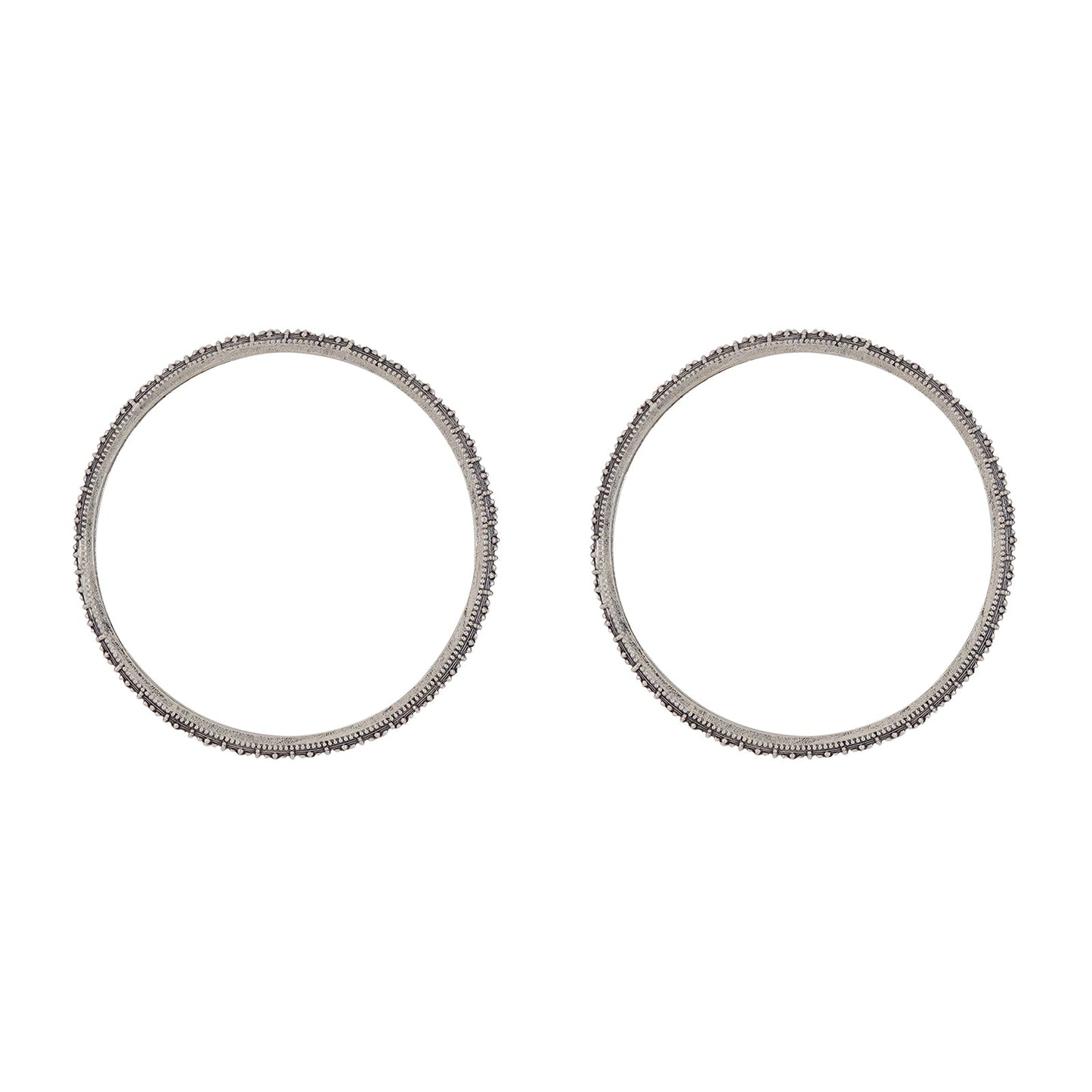 Avanti Silver Oxidized Bangles