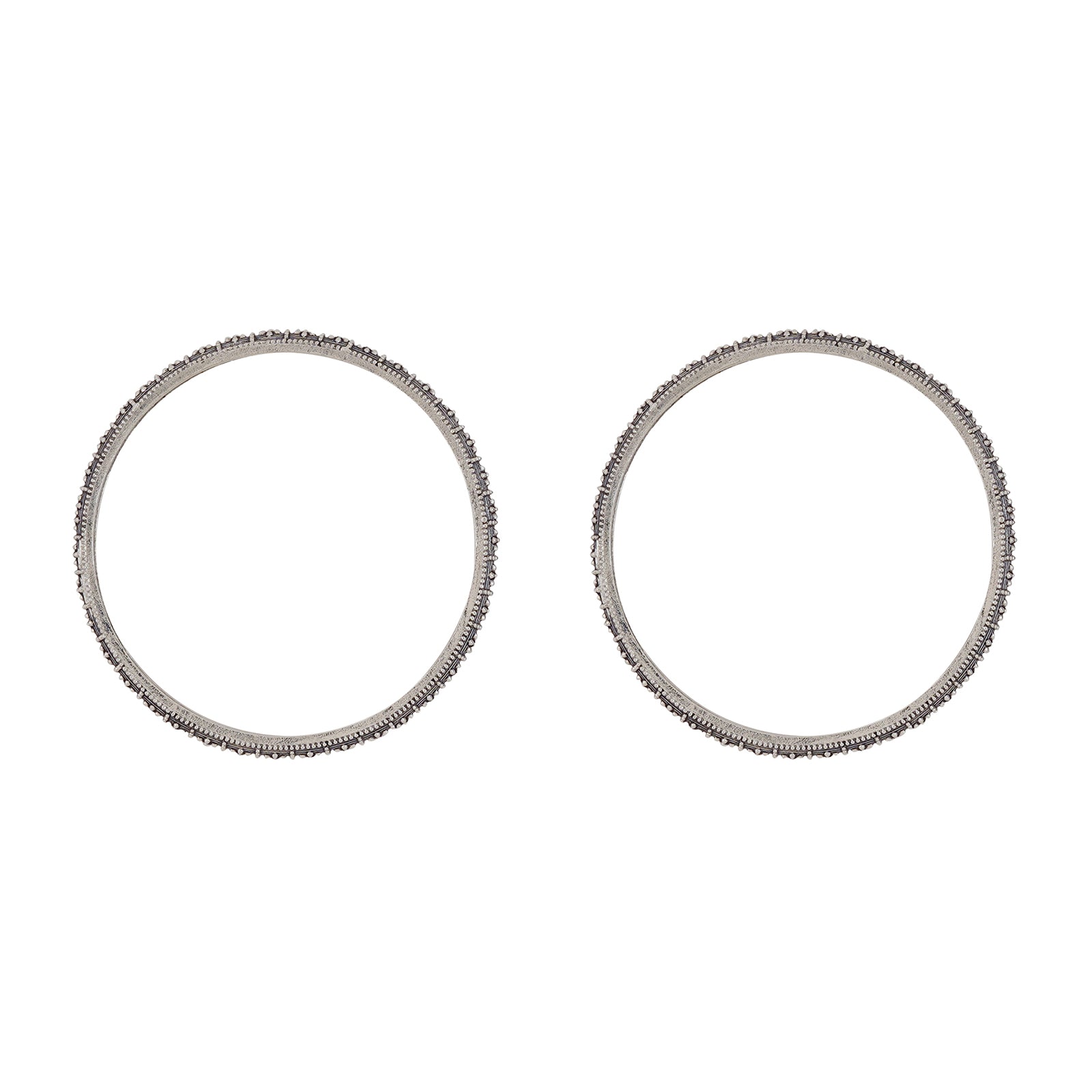 Avanti Silver Oxidized Bangles