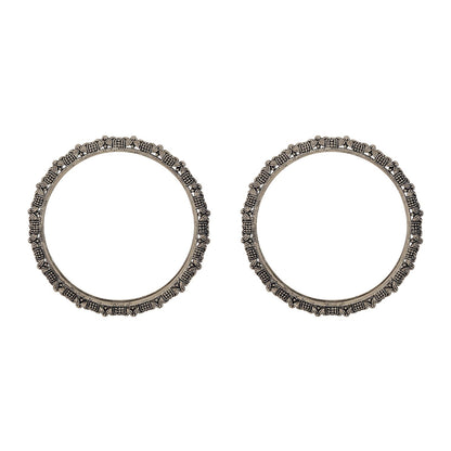 Panchala Silver Oxidized Bangles