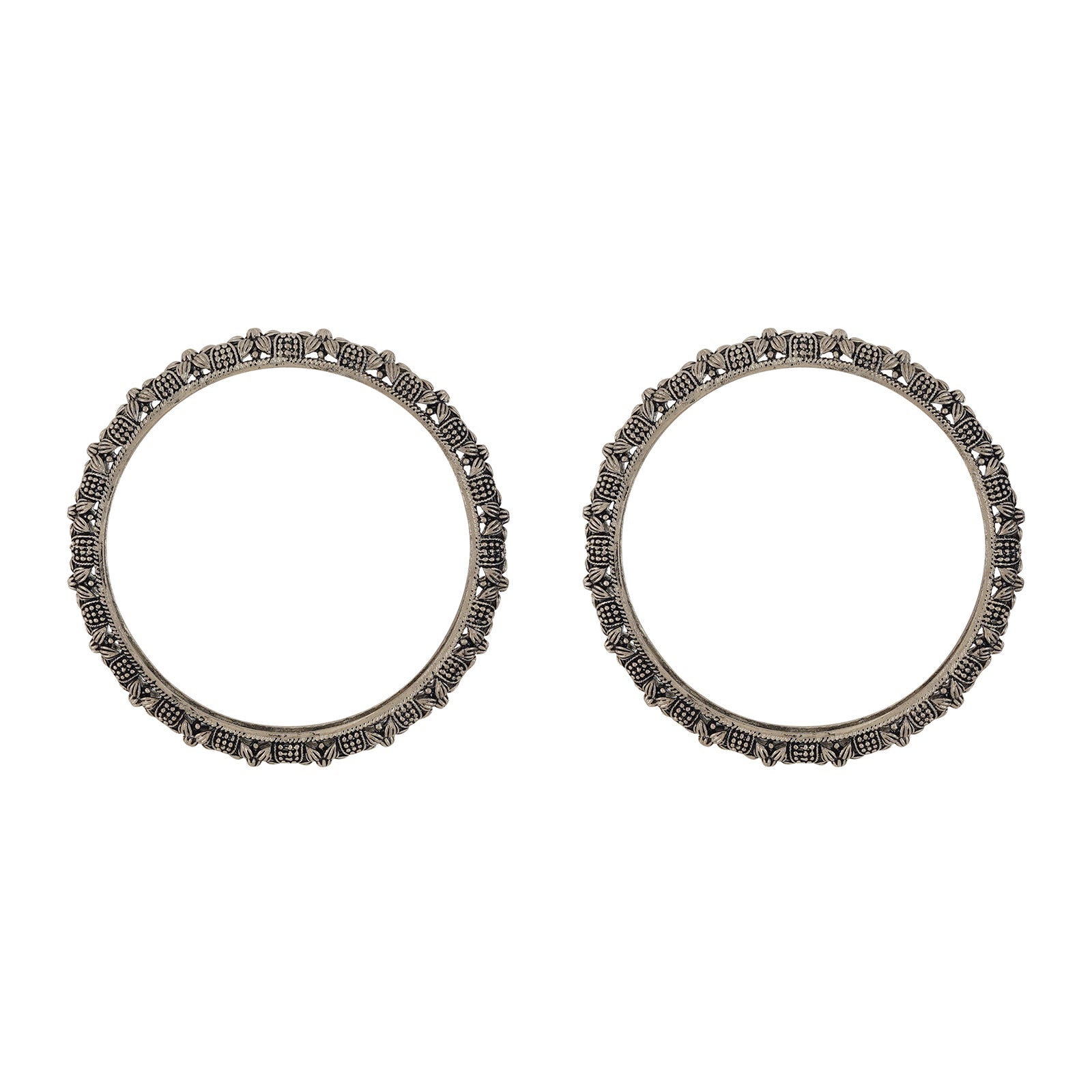 Panchala Silver Oxidized Bangles