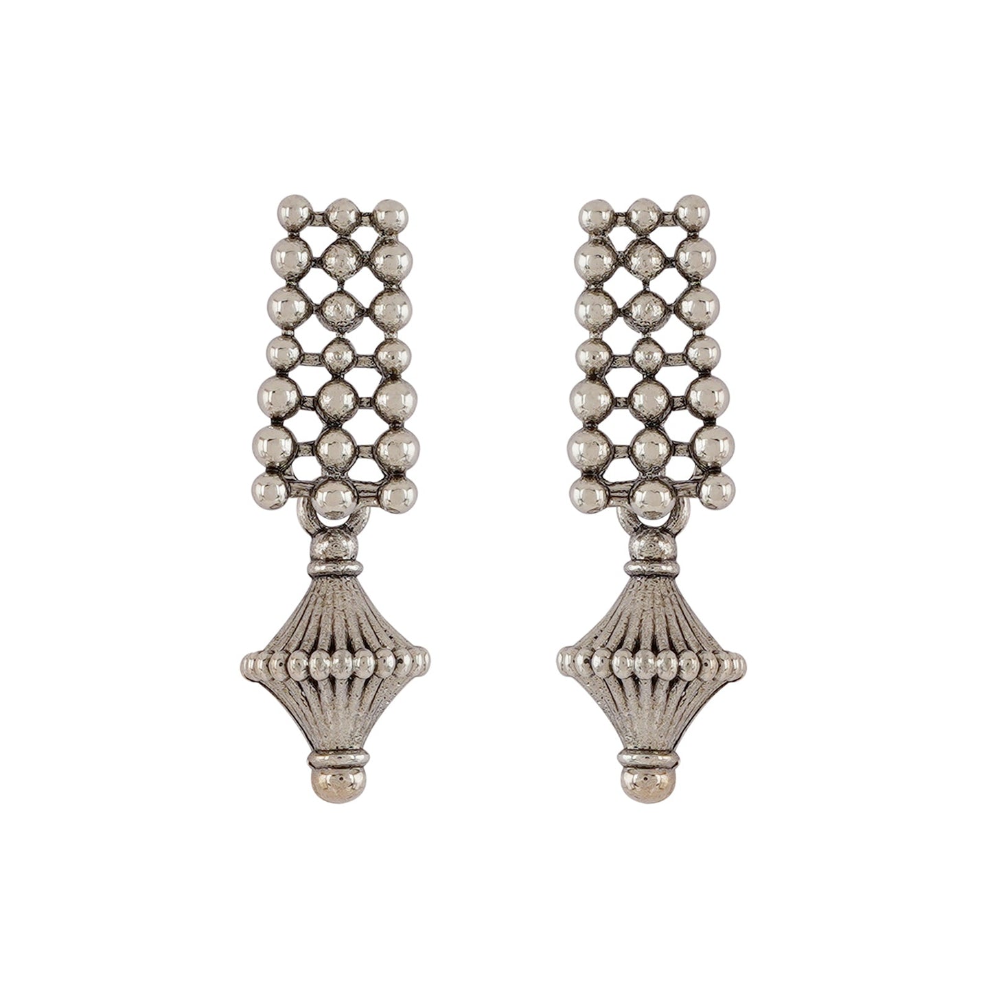 Teejh Bhonsle Silver Oxidised Necklace Set