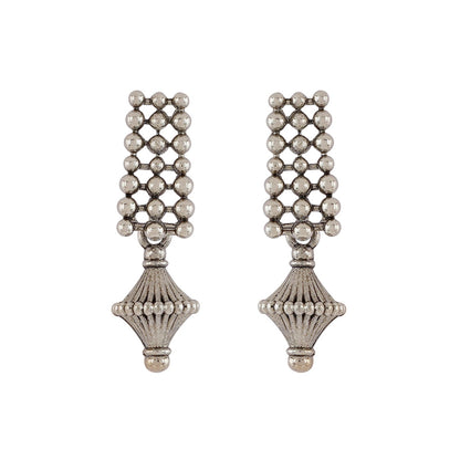 Teejh Bhonsle Silver Oxidised Necklace Set