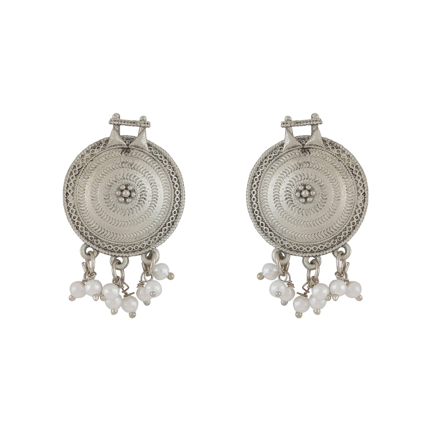 Teejh Dogra Silver Oxidised Necklace Set