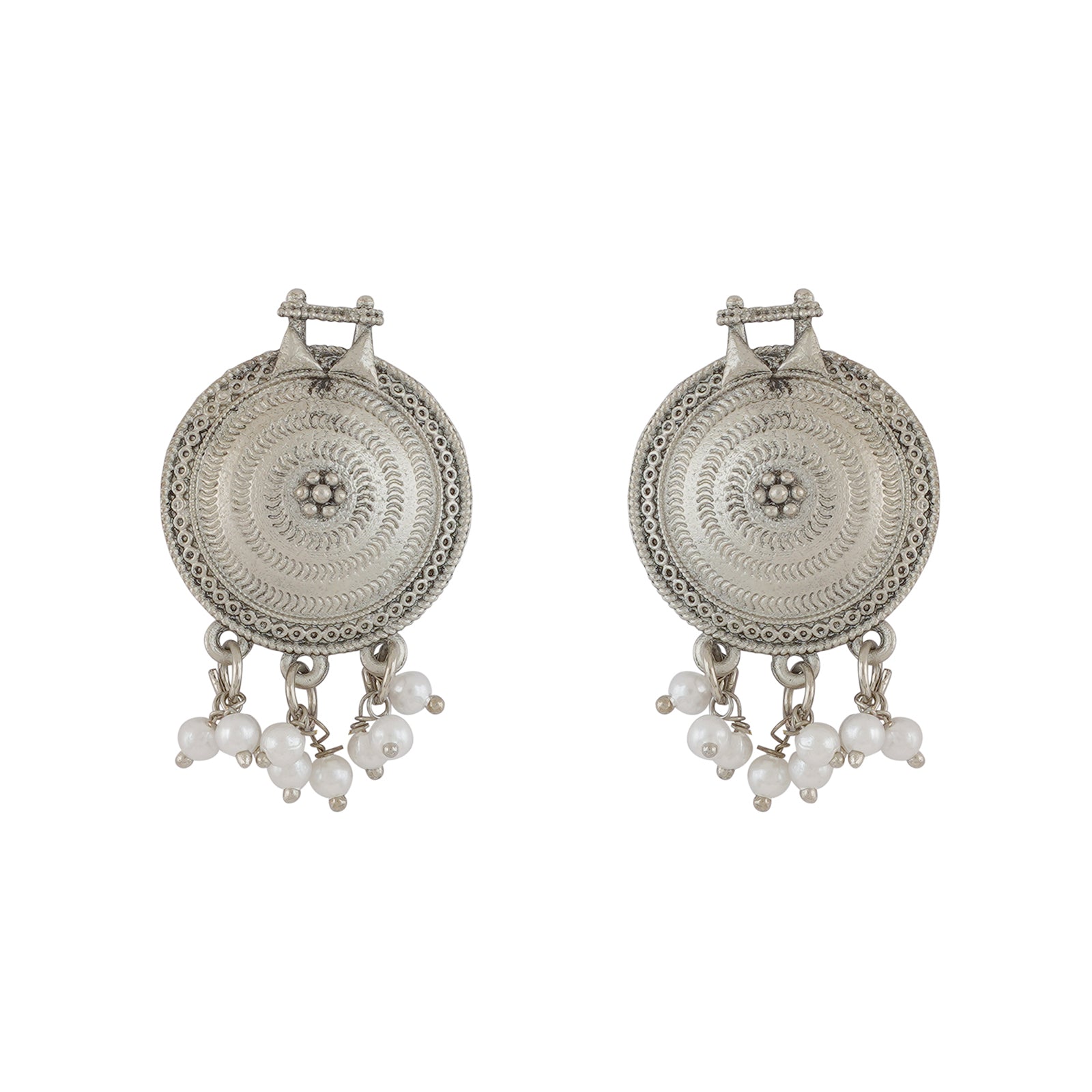 Teejh Dogra Silver Oxidised Necklace Set