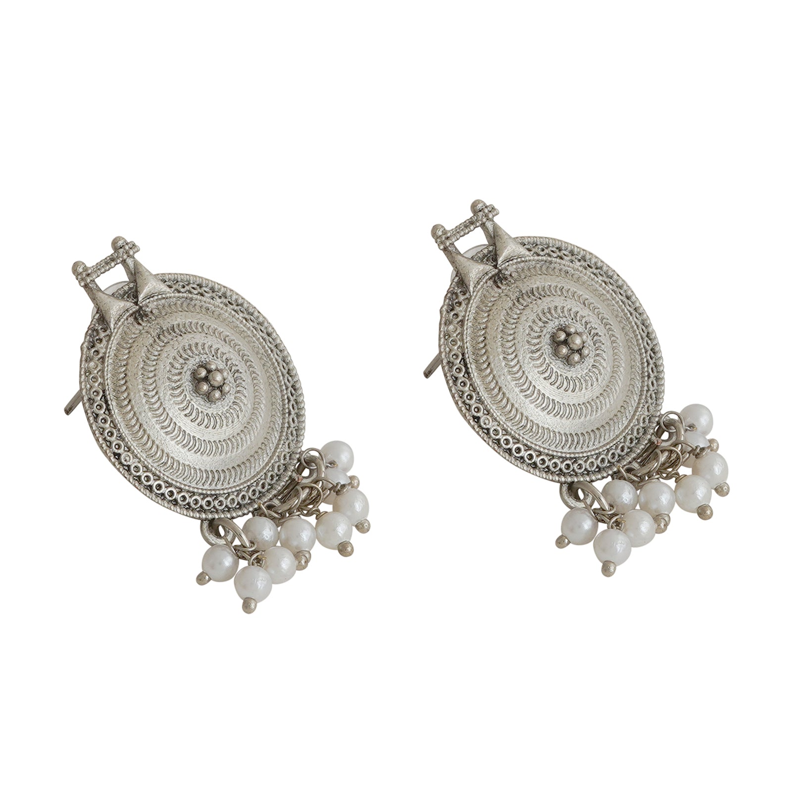 Teejh Dogra Silver Oxidised Necklace Set