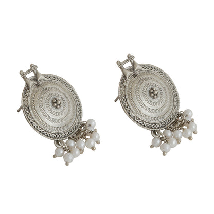 Teejh Dogra Silver Oxidised Necklace Set