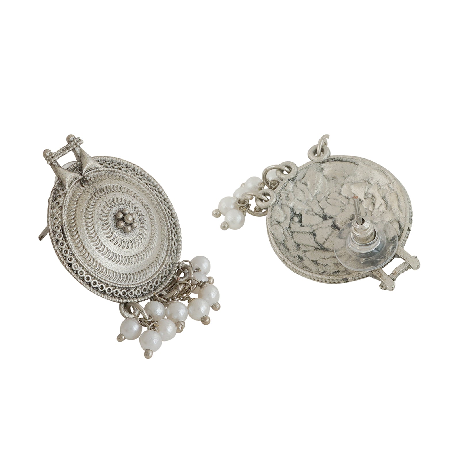 Teejh Dogra Silver Oxidised Necklace Set