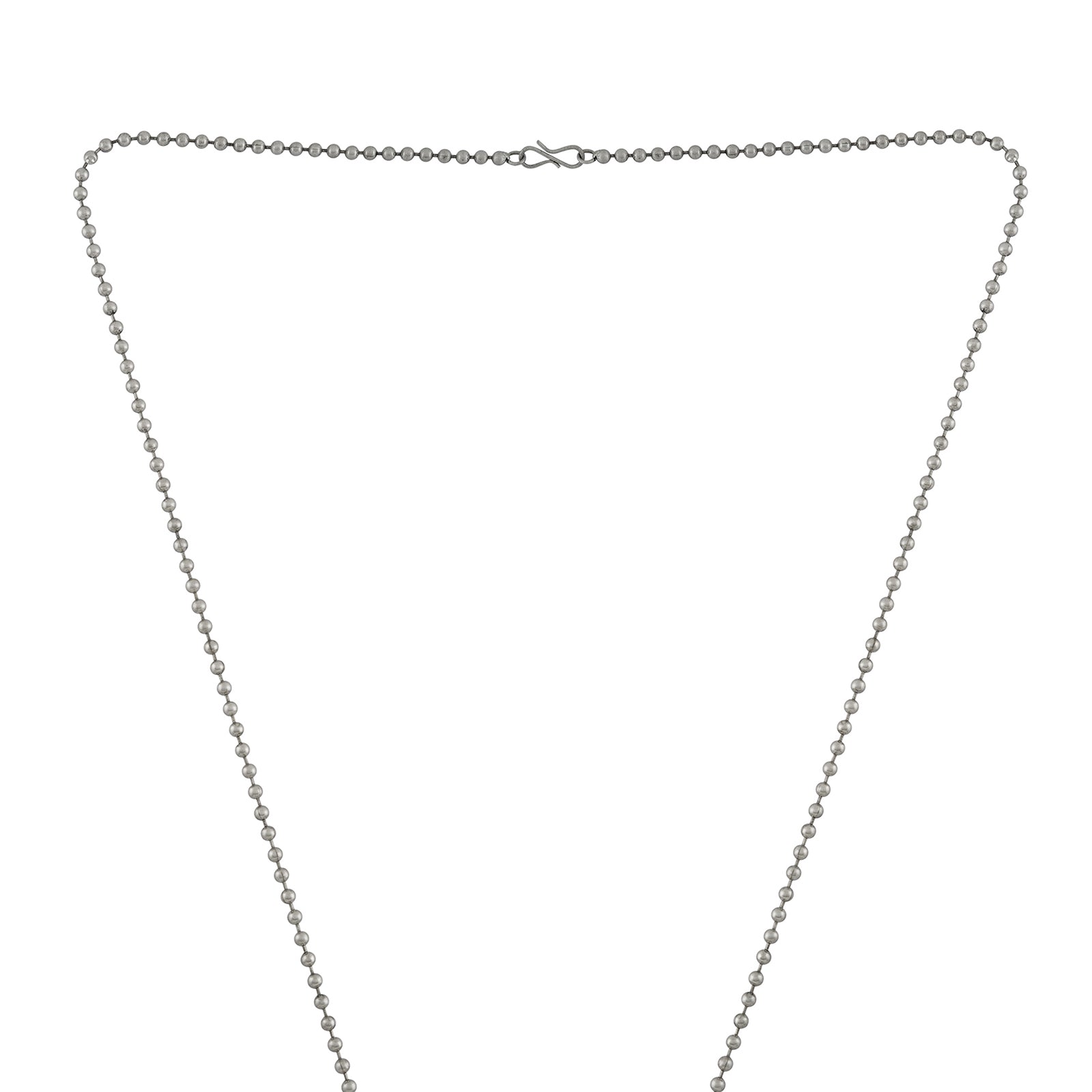 Teejh Sayyid Silver Oxidised Necklace Set