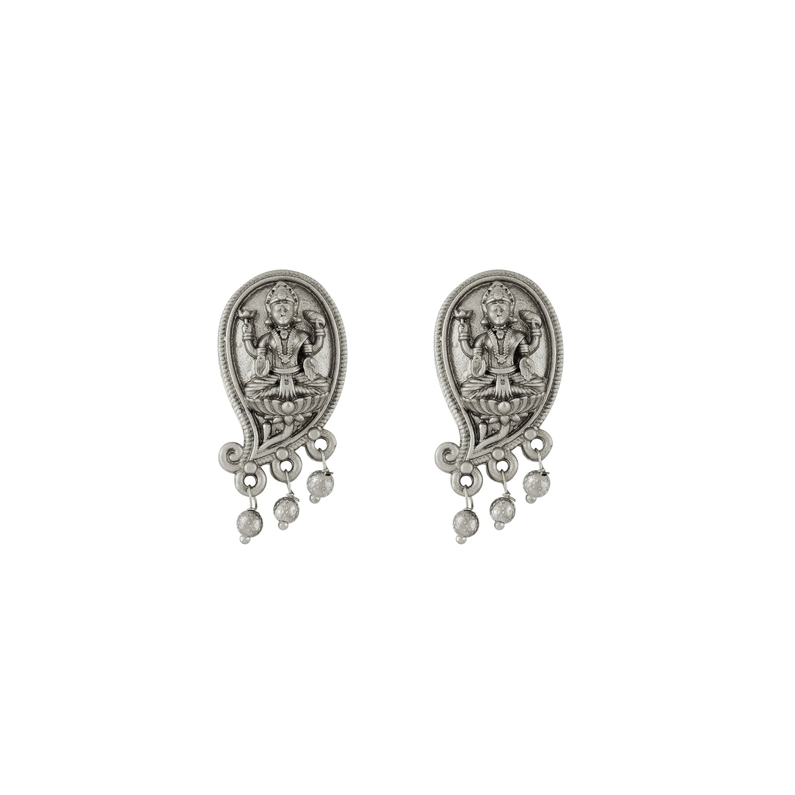 Teejh Sayyid Silver Oxidised Necklace Set