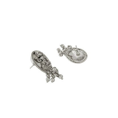 Teejh Sayyid Silver Oxidised Necklace Set