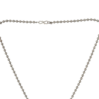 Teejh Suniti Silver Oxidised Ruby Pendant Chain