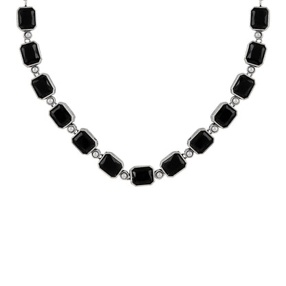 Teejh Silver Noir Elegant Set