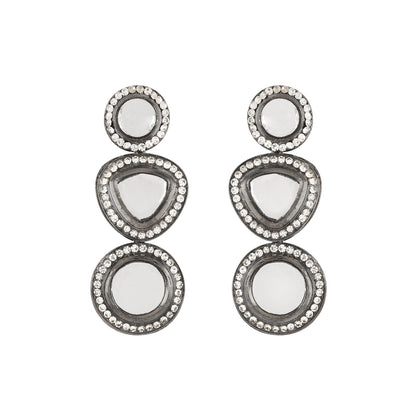 Teejh Chandani Silver Oxidised Earrings