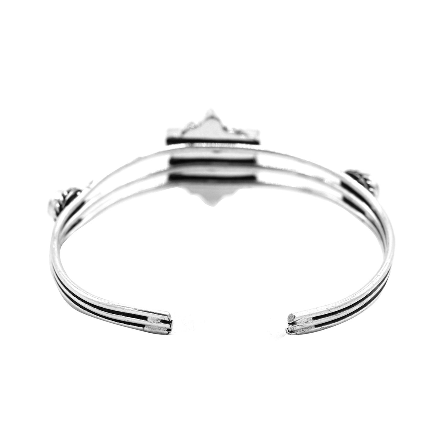 Dhatri Black Silver Oxidized Bracelet - Teejh