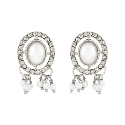 Teejh Nargis Silver Polki Set
