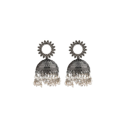 Nupur Silver Oxidised Earring