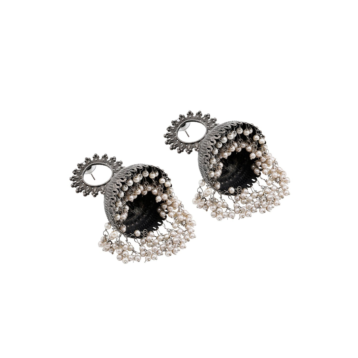 Nupur Silver Oxidised Earring