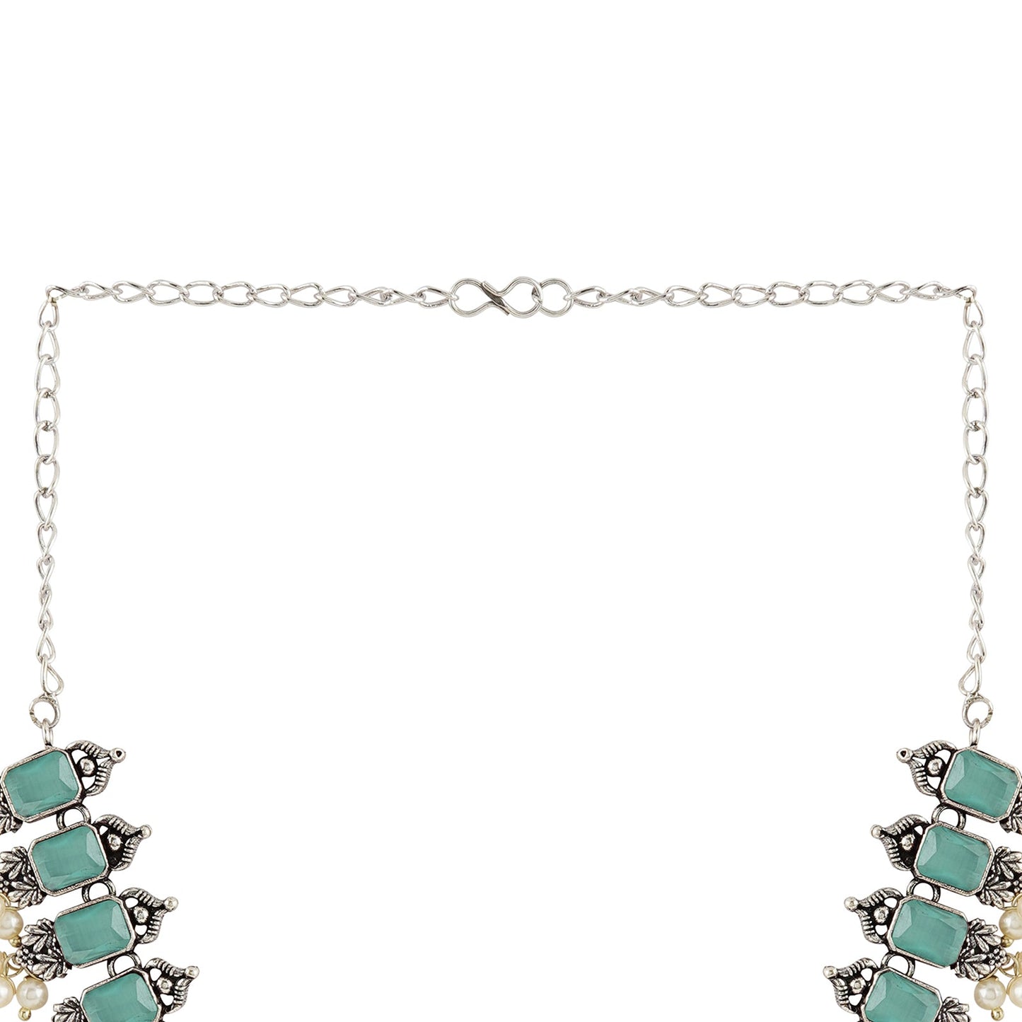 Teejh Silver and Sea Green Serenade Set