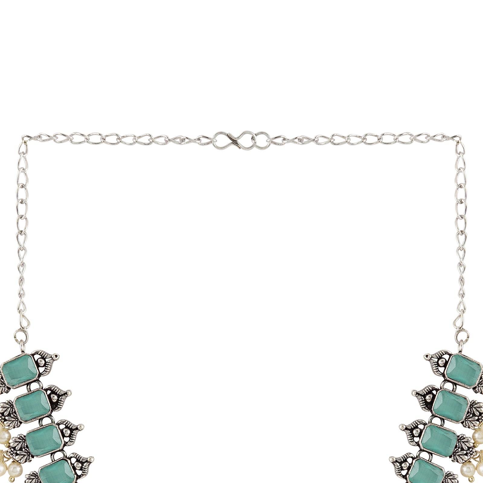 Teejh Silver and Sea Green Serenade Set