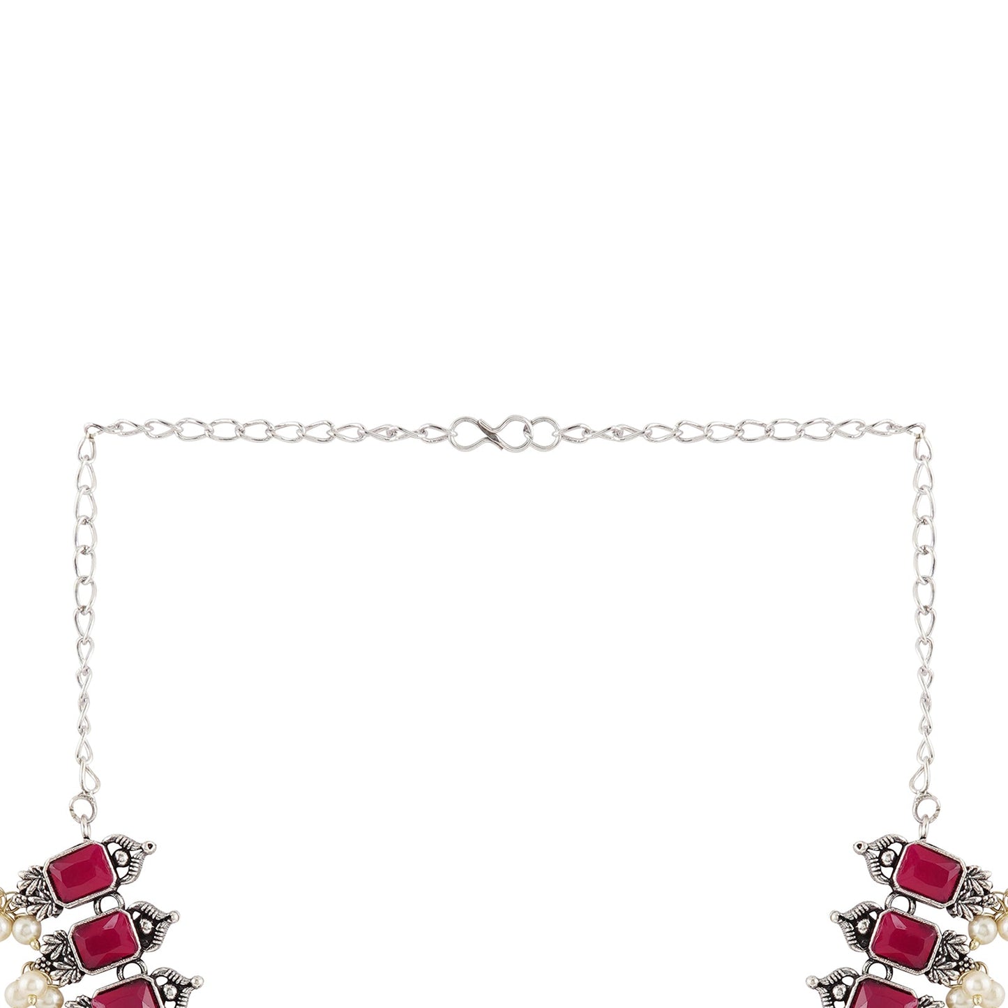 Teejh Silver and Red Serenade Set