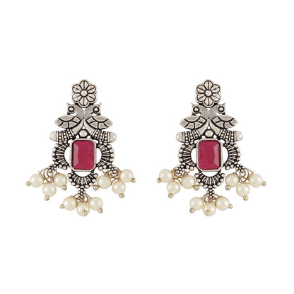 Teejh Silver and Red Serenade Set