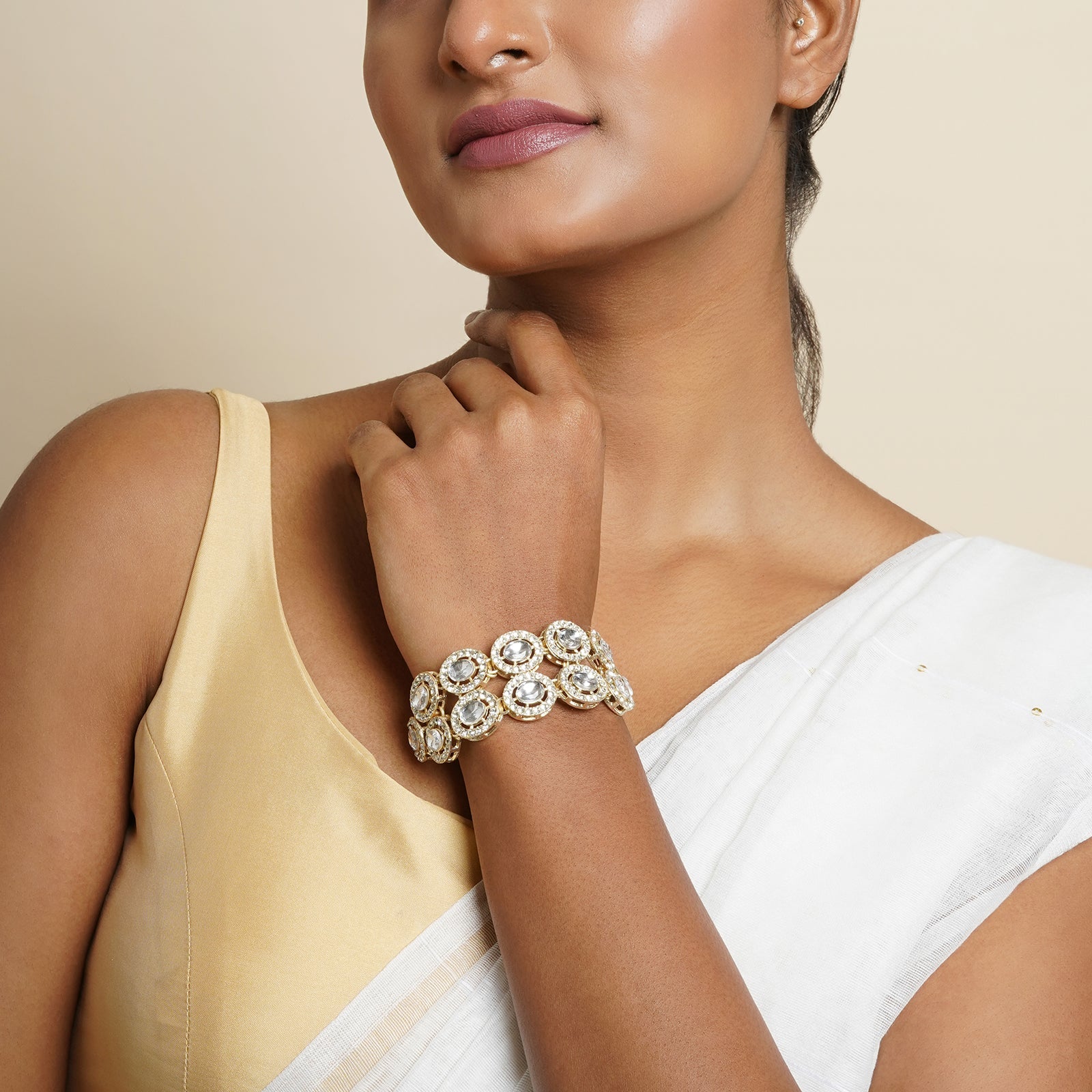 Teejh Ziya Silver White Bracelet