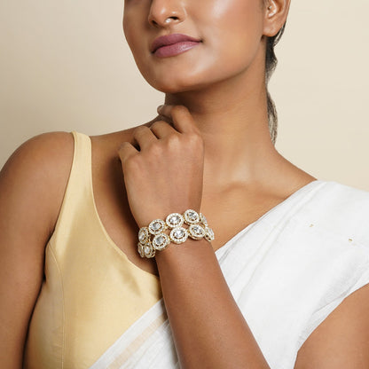 Teejh Ziya Silver White Bracelet