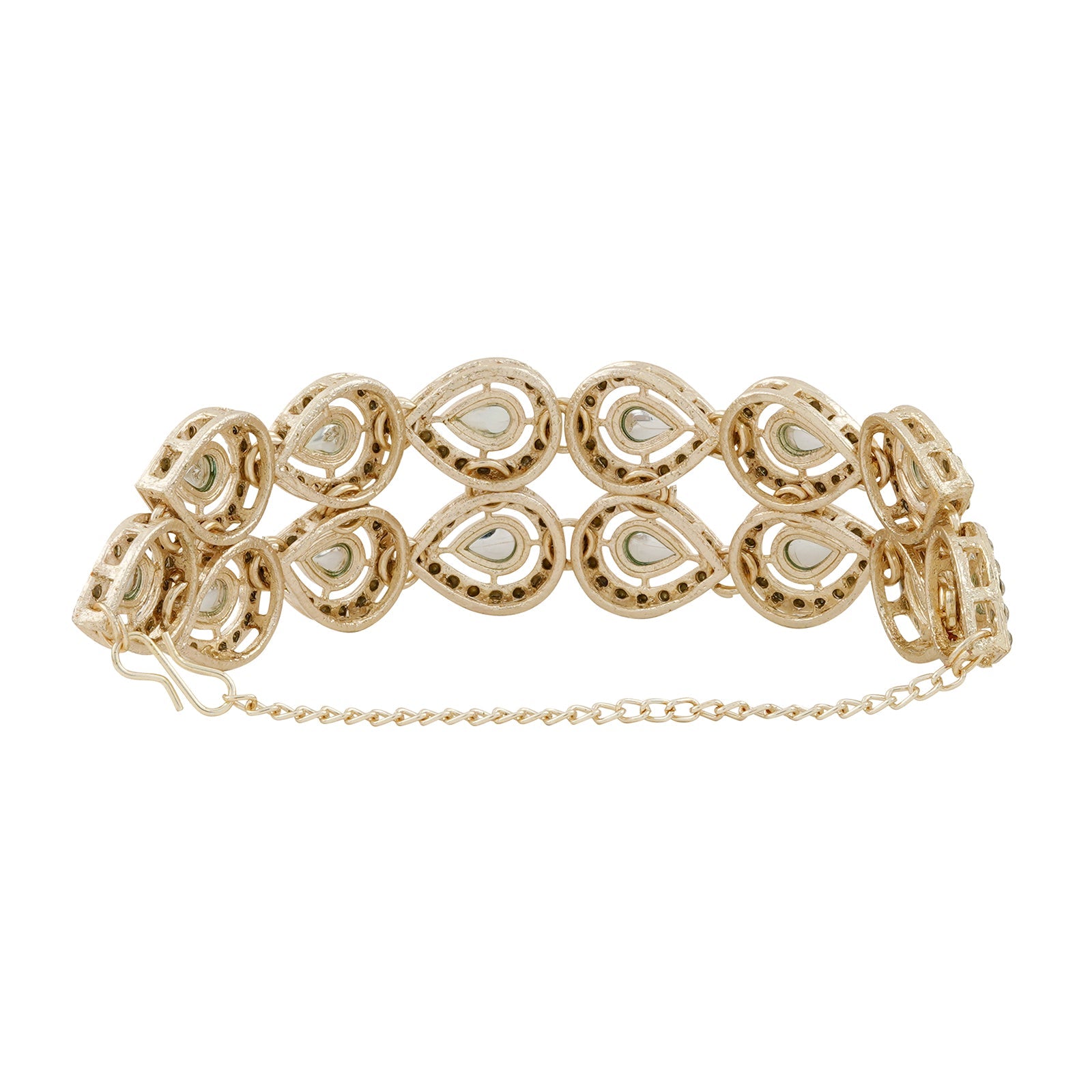 Teejh Viaara Silver Green Bracelet