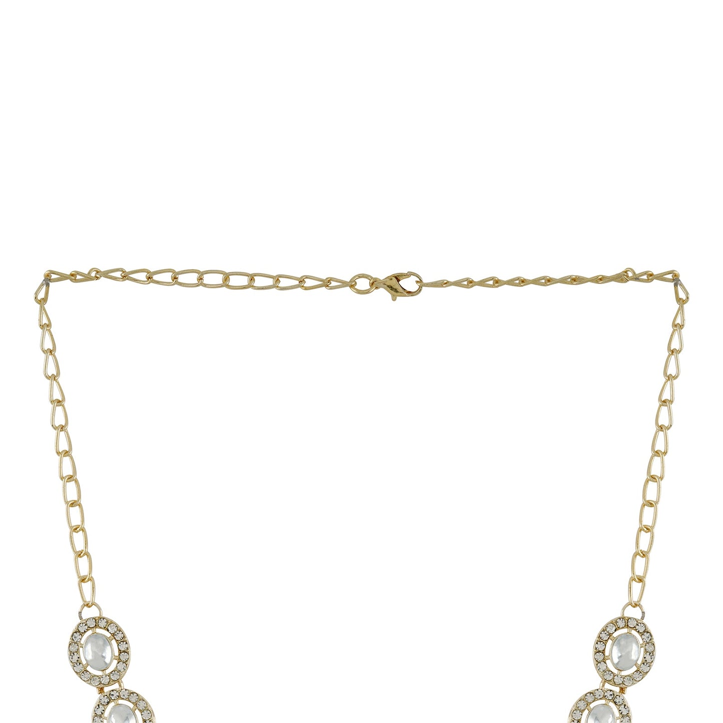 Teejh Ziya Gold White Necklace Set
