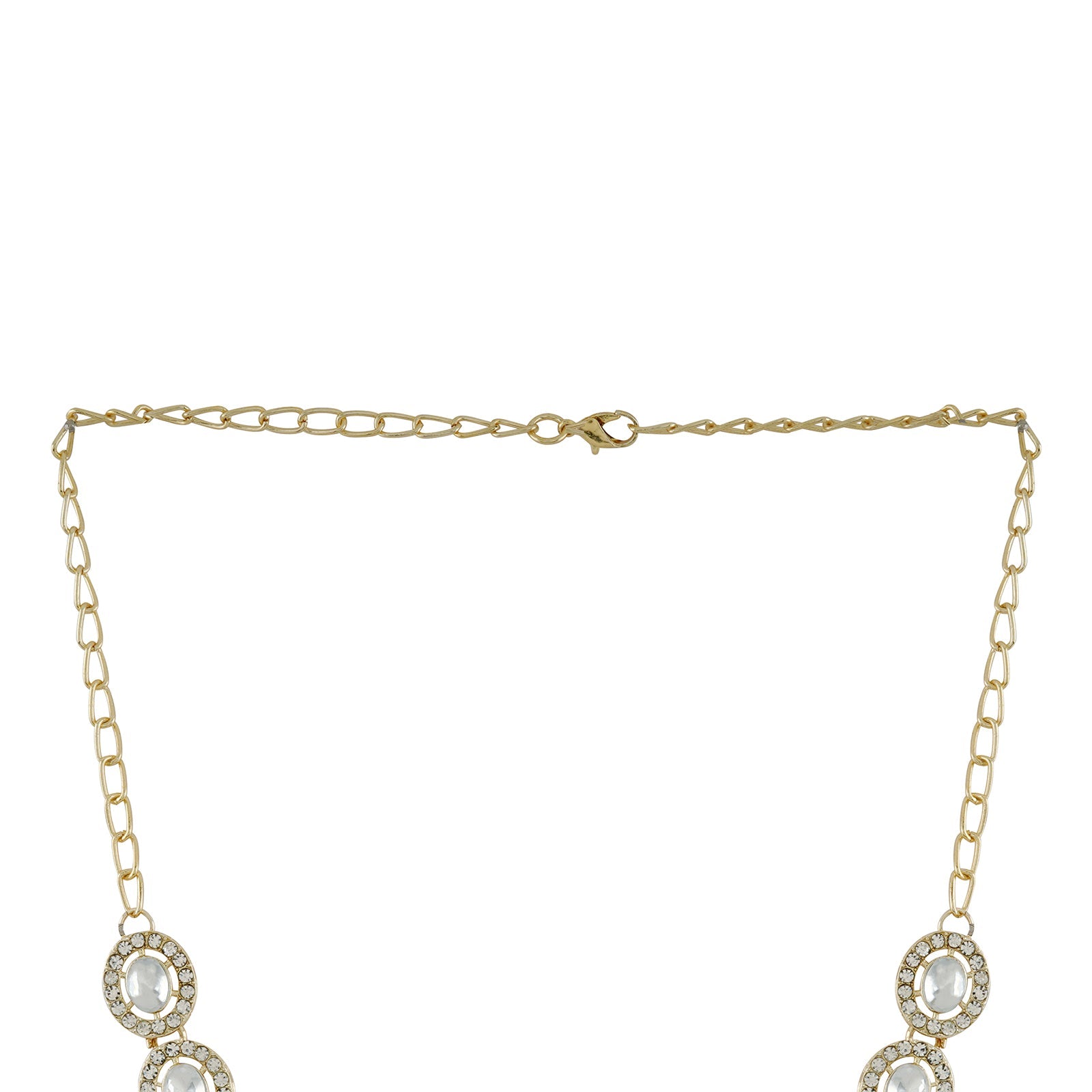 Teejh Ziya Gold White Necklace Set