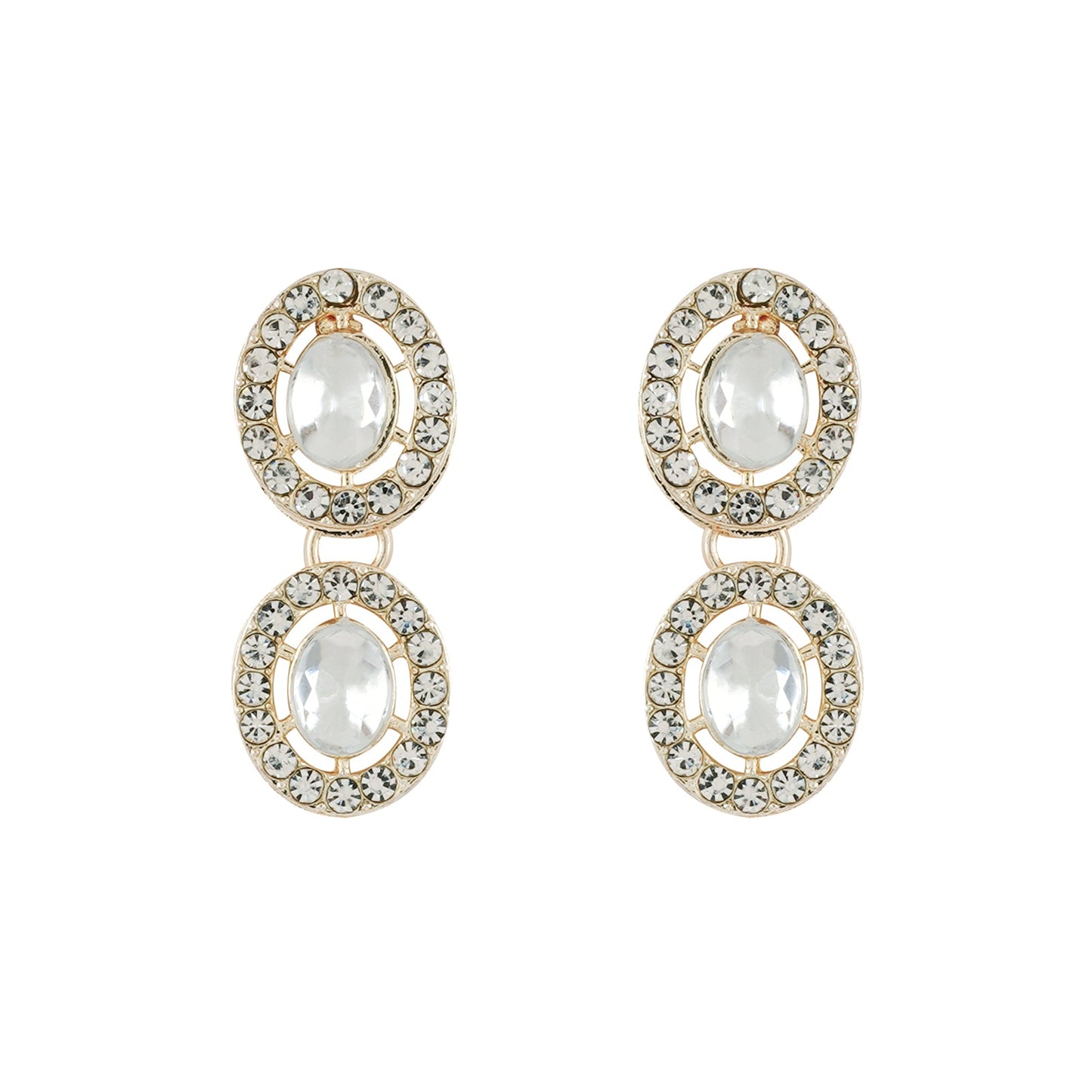 Teejh Ziya Gold White Necklace Set