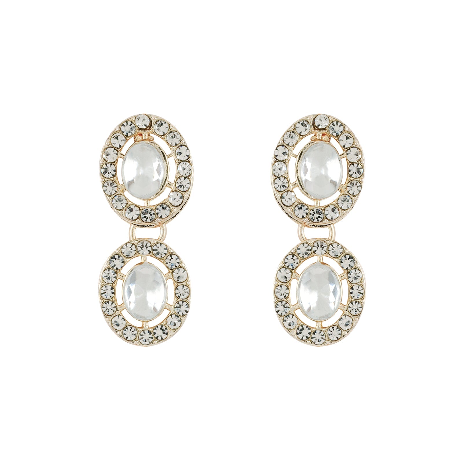 Teejh Ziya Gold White Necklace Set