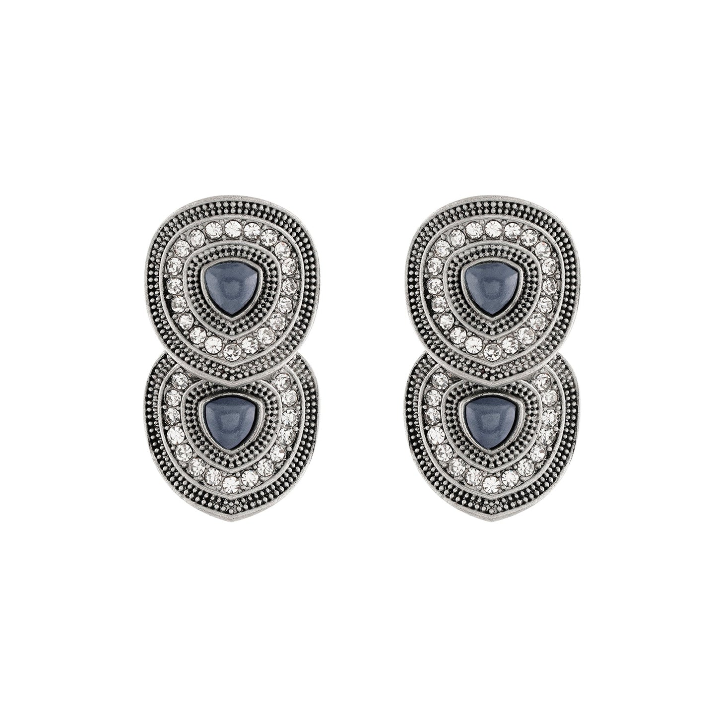 Teejh Bhavi Silver Grey Stud