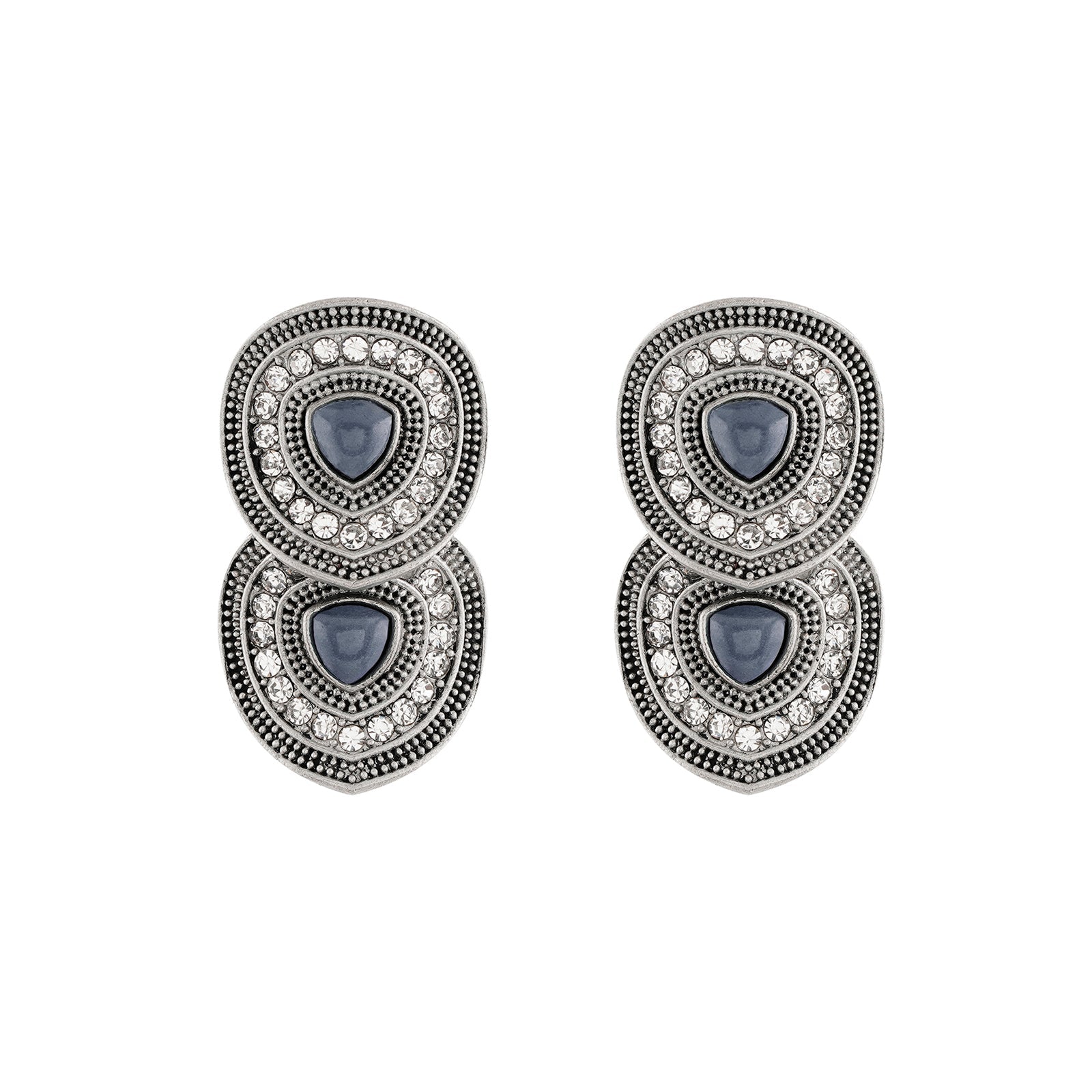 Teejh Bhavi Silver Grey Stud