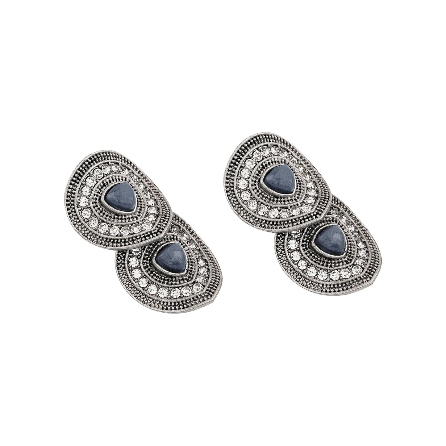 Teejh Bhavi Silver Grey Stud