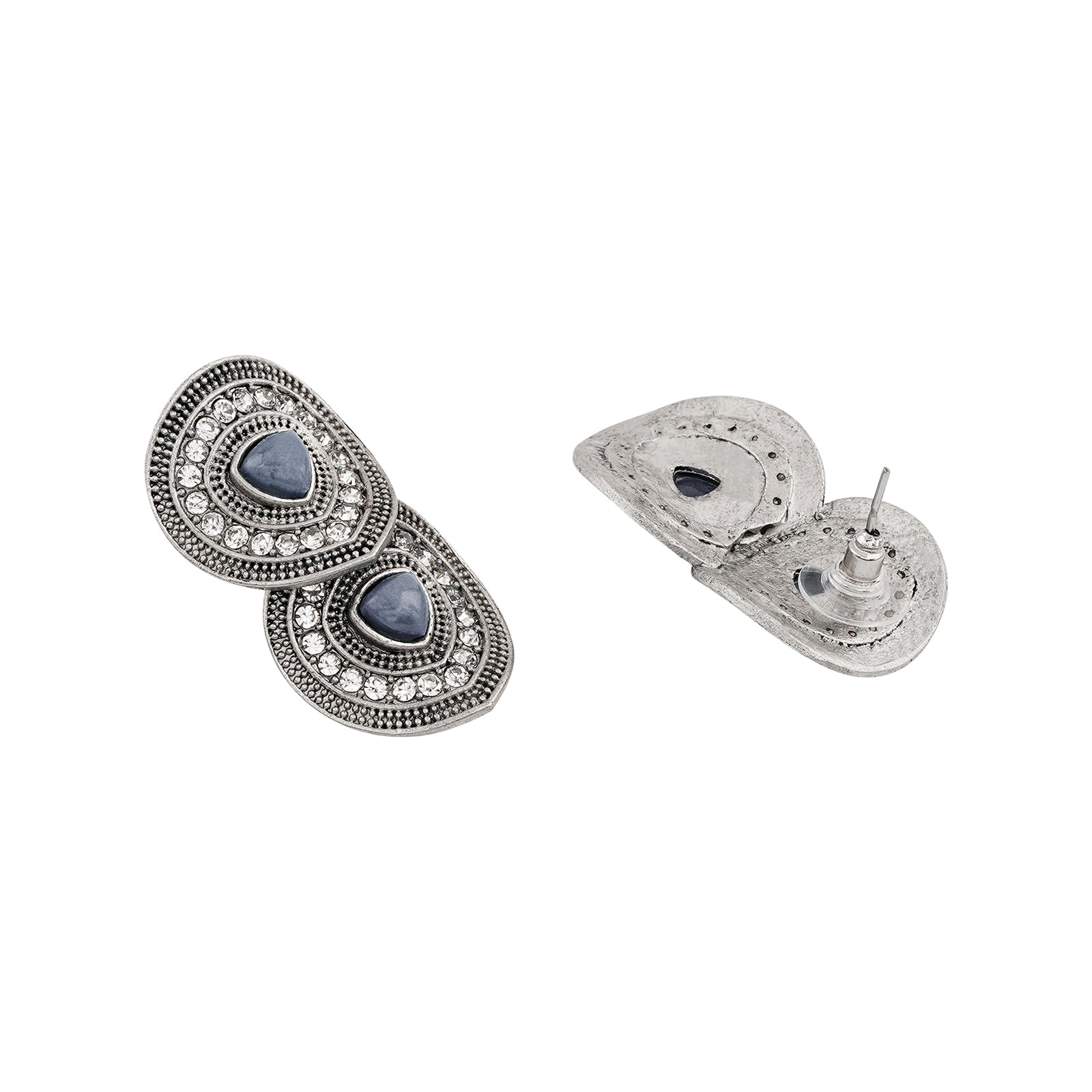 Teejh Bhavi Silver Grey Stud