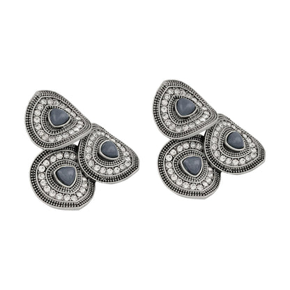 Teejh Eshita Silver Grey Stud